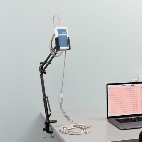 11002. EKG bordstativ, svart. 