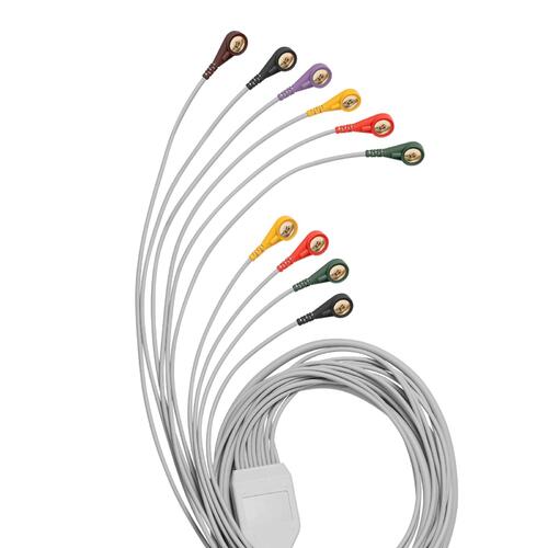 SPEK5-4. ECG patient cable with press studs. 