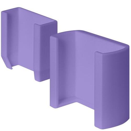 14002. Wall mount for ECG, purple. 