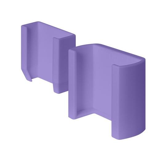 14002. Veggfeste til EKG-opptakeren og pasientkabelen. Lilla. 