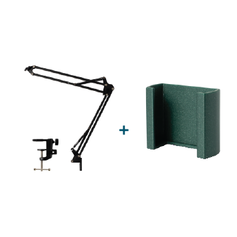 11004. Table mount, black and green. 