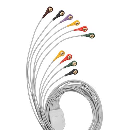 SPEK5-4. Nyhet! Trykknapp-kabel for Spirare EKG 