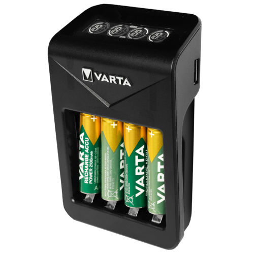Batterilader med oppladbare NiMH batterier 